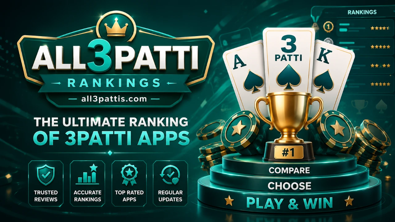 All3Pattis bonus radar banner highlighting promo callouts, withdrawal cues, and side-by-side APK comparison tiles for 3 Patti listings